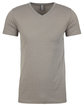 Next Level Apparel Men's CVC V-Neck T-Shirt STONE GRAY OFFront
