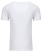 Next Level Apparel Men's CVC V-Neck T-Shirt WHITE OFBack