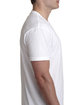 Next Level Apparel Men's CVC V-Neck T-Shirt WHITE ModelSide