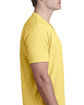 Next Level Apparel Men's CVC V-Neck T-Shirt BANANA CREAM ModelSide