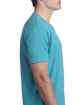 Next Level Apparel Men's CVC V-Neck T-Shirt BONDI BLUE ModelSide