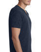 Next Level Apparel Men's CVC V-Neck T-Shirt MIDNIGHT NAVY ModelSide