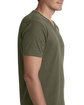 Next Level Apparel Men's CVC V-Neck T-Shirt MILITARY GREEN ModelSide