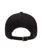 Yupoong Adult Low-Profile Cotton Twill Dad Cap BLACK ModelBack