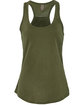 Next Level Apparel Ladies' Gathered Racerback Tank military green OFFront