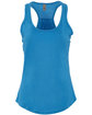 Next Level Apparel Ladies' Gathered Racerback Tank turquoise OFFront