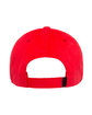 YP Classics Adult Brushed Cotton Twill Mid-Profile Cap red ModelBack