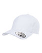 Yupoong Adult Brushed Cotton Twill Mid-Profile Cap white ModelQrt
