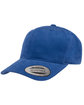 Yupoong Adult Brushed Cotton Twill Mid-Profile Cap royal ModelQrt
