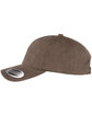Yupoong Adult Brushed Cotton Twill Mid-Profile Cap dark grey ModelSide