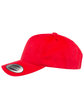 YP Classics Adult Brushed Cotton Twill Mid-Profile Cap red ModelSide