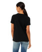 Bella + Canvas Ladies' Relaxed Heather CVC Short-Sleeve T-Shirt solid blk blend ModelBack
