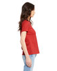 Bella + Canvas Ladies' Relaxed Heather CVC Short-Sleeve T-Shirt HEATHER RED ModelSide
