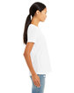 Bella + Canvas Ladies' Relaxed Heather CVC Short-Sleeve T-Shirt solid wht blend ModelSide
