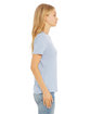 Bella + Canvas Ladies' Relaxed Heather CVC Short-Sleeve T-Shirt HTHR PRISM BLUE ModelSide