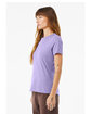Bella + Canvas Ladies' Relaxed Heather CVC Short-Sleeve T-Shirt hthr drk lavendr ModelSide