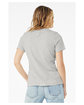 Bella + Canvas Ladies' Relaxed Jersey V-Neck T-Shirt silver ModelBack