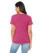 Bella + Canvas Ladies' Relaxed Jersey V-Neck T-Shirt berry ModelBack