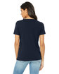 Bella + Canvas Ladies' Relaxed Jersey V-Neck T-Shirt navy ModelBack