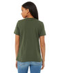 Bella + Canvas Ladies' Relaxed Jersey V-Neck T-Shirt MILITARY GREEN ModelBack