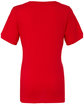 Bella + Canvas Ladies' Relaxed Jersey V-Neck T-Shirt red FlatBack