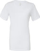 Bella + Canvas Ladies' Relaxed Jersey V-Neck T-Shirt WHITE FlatFront