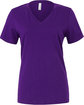 Bella + Canvas Ladies' Relaxed Jersey V-Neck T-Shirt TEAM PURPLE FlatFront