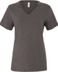 Bella + Canvas Ladies' Relaxed Jersey V-Neck T-Shirt ASPHALT FlatFront