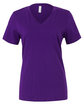 Bella + Canvas Ladies' Relaxed Jersey V-Neck T-Shirt team purple OFFront