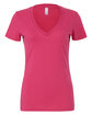 Bella + Canvas Ladies' Relaxed Jersey V-Neck T-Shirt BERRY OFFront