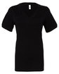 Bella + Canvas Ladies' Relaxed Jersey V-Neck T-Shirt black OFFront