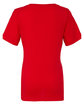 Bella + Canvas Ladies' Relaxed Jersey V-Neck T-Shirt RED OFBack