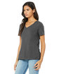 Bella + Canvas Ladies' Relaxed Jersey V-Neck T-Shirt ASPHALT ModelQrt