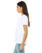 Bella + Canvas Ladies' Relaxed Jersey V-Neck T-Shirt WHITE ModelSide