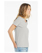 Bella + Canvas Ladies' Relaxed Jersey V-Neck T-Shirt SILVER ModelSide