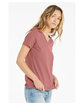 Bella + Canvas Ladies' Relaxed Jersey V-Neck T-Shirt mauve ModelSide