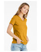Bella + Canvas Ladies' Relaxed Jersey V-Neck T-Shirt mustard ModelSide