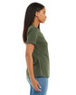 Bella + Canvas Ladies' Relaxed Jersey V-Neck T-Shirt military green ModelSide