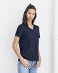 Bella + Canvas Ladies' Relaxed Jersey V-Neck T-Shirt  Lifestyle