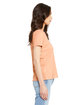 Bella + Canvas Ladies' Relaxed Heather CVC Jersey V-Neck T-Shirt heather peach ModelSide
