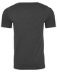 Next Level Apparel Men's Sueded Crew heather charcoal OFBack