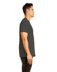 Next Level Apparel Men's Sueded Crew heather charcoal ModelSide