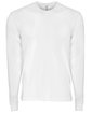Next Level Apparel Unisex Sueded Long-Sleeve Crew white OFFront