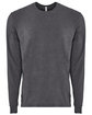 Next Level Apparel Unisex Sueded Long-Sleeve Crew heather metal OFFront