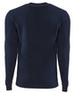 Next Level Apparel Unisex Sueded Long-Sleeve Crew midnight navy OFBack