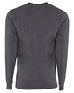 Next Level Apparel Unisex Sueded Long-Sleeve Crew heather metal OFBack