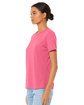 Bella + Canvas Ladies' Relaxed Triblend T-Shirt char pnk triblnd ModelQrt