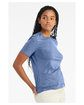 Bella + Canvas Ladies' Relaxed Triblend T-Shirt blue triblend ModelSide
