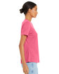 Bella + Canvas Ladies' Relaxed Triblend T-Shirt char pnk triblnd ModelSide