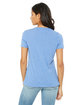 Bella + Canvas Ladies' Relaxed Triblend V-Neck T-Shirt blue triblend ModelBack